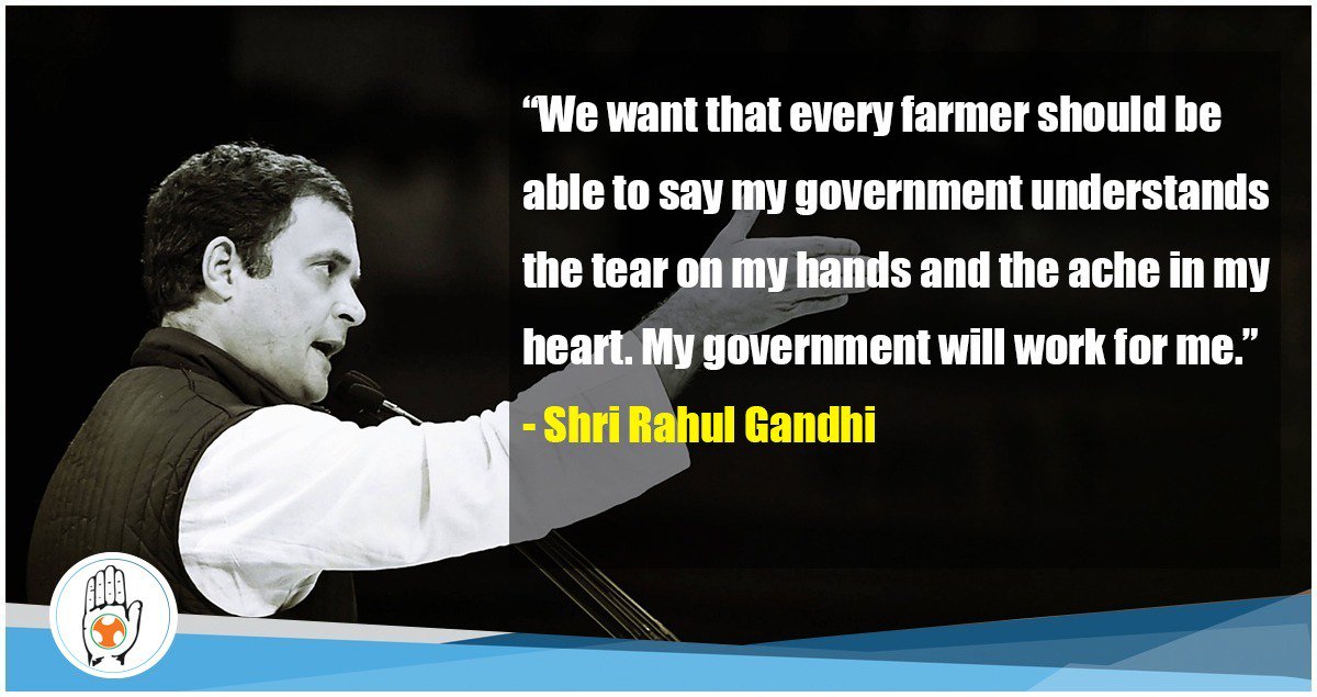 IYCTelangana's tweet photo. I have no doubt that if we have democratic Swaraj, the Kisan must hold power in all its phases including political power - Bapu
Modi govt. has deprived our farmers to help the crony capitalists. If voted to power, Congress will work for the development of farmers
#RGWithFarmers https://t.co/FienU66kce