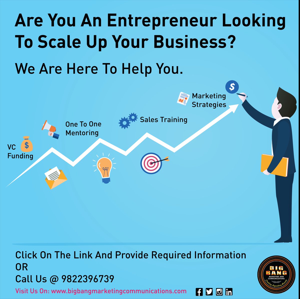 bbmc_consultant's tweet photo. "Right from the VC funding to Creating Concrete Marketing Strategies"
We Are Here to Help You 
 #MarketingCommunication #Startups #Mentoring #Entrepreneurship #VentureCapital #SalesTraining #MarketingStrategies #BBMC #IKAGAI #Pune
Click the Below Link.
https://t.co/3KhdfOoSym https://t.co/TtRyC3m7oT