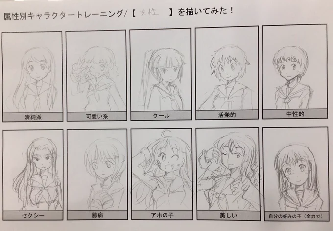 背景美塾本日のクオリティアップトレーニング「キャラの属性別の描きわけ」
自分好みの子ってとっかかりが自分の中にしかないから一番難しい…
#背景美塾 