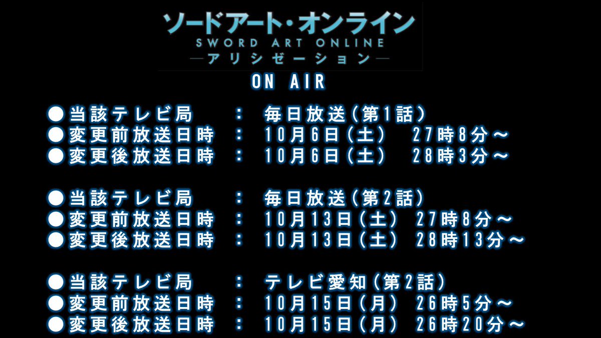 ゼーション 日 ソード アート 話 アリシ 13 オンライン 放送 アニメ『SAO WoU』最終章は本日放送開始。13話ではリーファが登場！