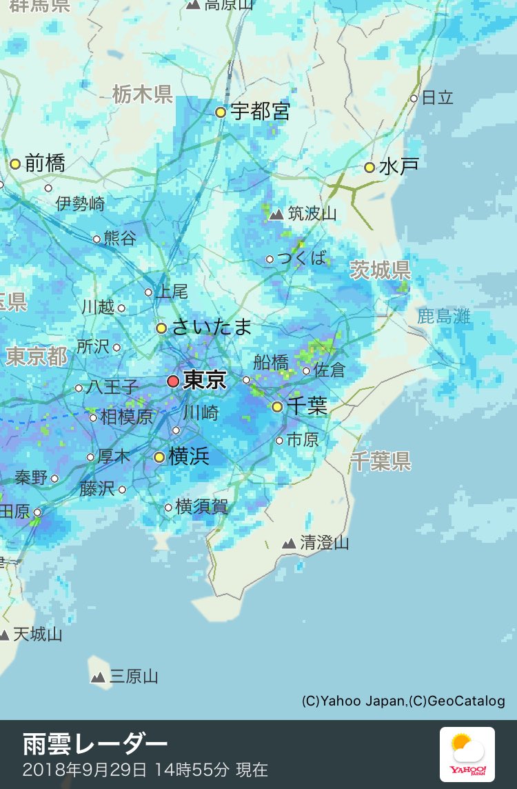 川越 天気 雨雲 レーダー