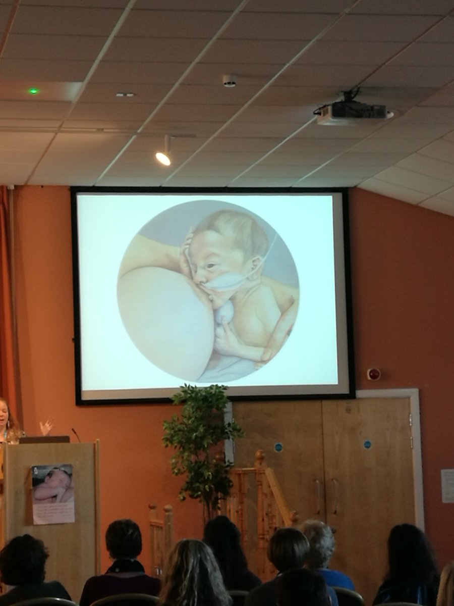 At #LLLGB2018 listening to paediatrician Vicky Thomas on breastfeeding support in children's hospitals. What a powerful image: