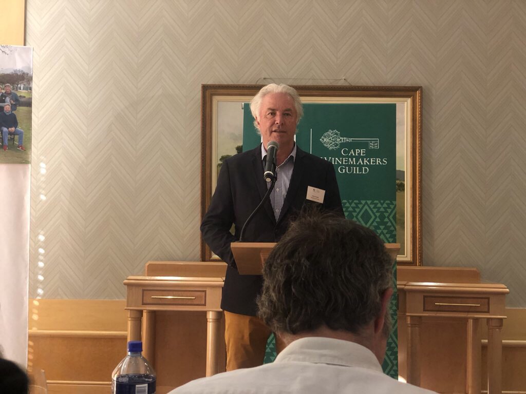 TsepangMolisana's tweet photo. The 2018 @Nedbank @CapeWinemakersG marks the swan song for Etienne Le Eich of @leRicheWines, Jan Boland Coetzee from @Vriesenhof and Kevin Arnold of @waterfordestate who are standing aside to give younger winemakers the opportunity to rise #cwgauction #CWGAuction2018 https://t.co/x2kVZ8uGkl