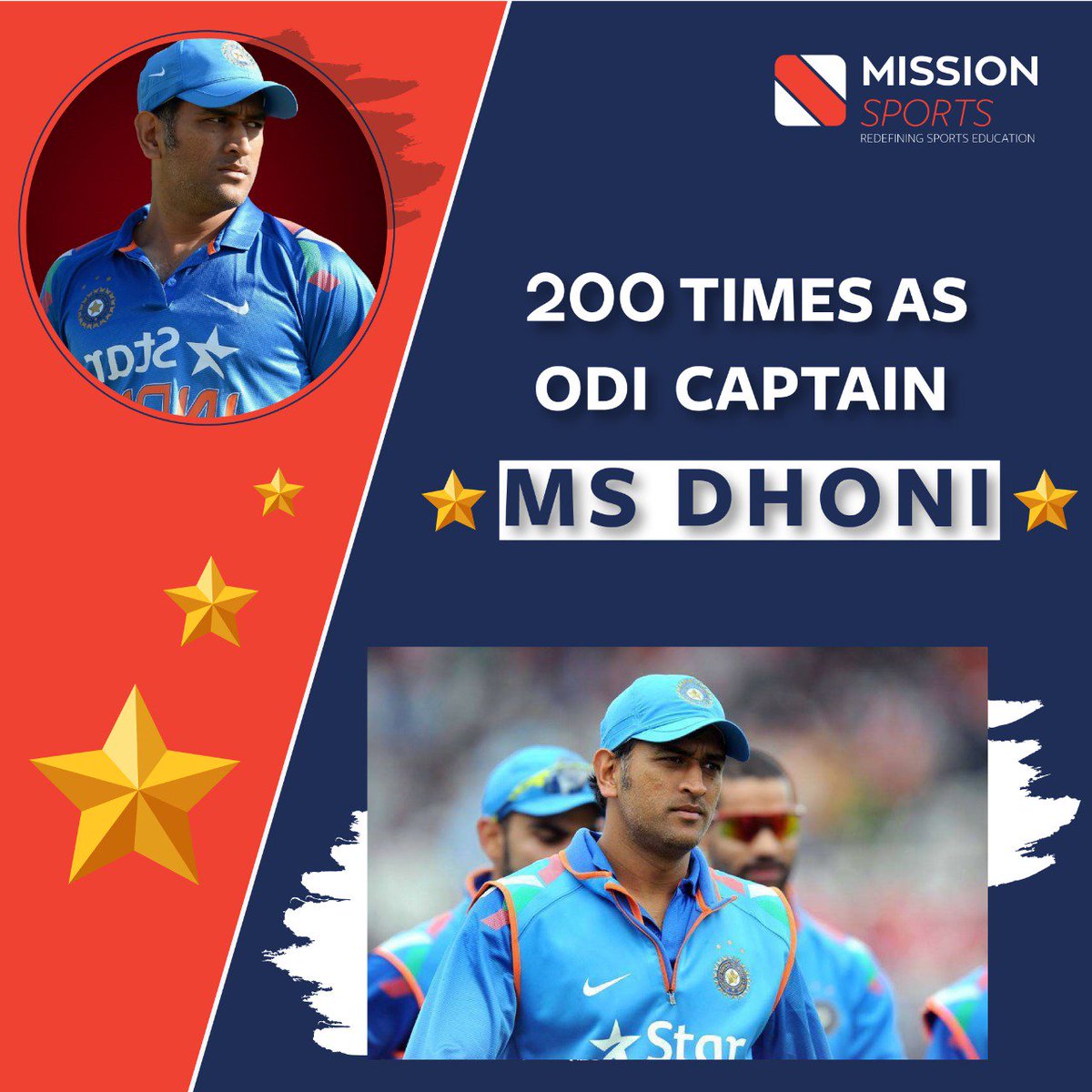 _missionsports's tweet photo. #AsiaCup2018 has given another milestone to celebrate. #MsDhoni Surprisingly Captained ODI matches of India for the 200th time in this series.#Cricket #TeamIndia #indiancricket #cricketlover #Cricketfever #IndiavsBangladesh #AsiaCup2018Finals #AsiaCupFinals #MenInBlue #MSD200 https://t.co/qxijAMEMFb