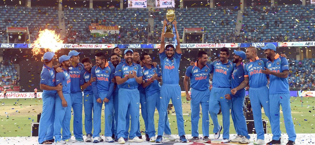 bhvn11's tweet photo. CHAMPIONS OF THE #AsiaCup2018🏆 
👑 7th Asian Title for INDIA 🇮🇳 absolutely great match it was ! #INDvsBAN but at last 
🦁 Baap Baap hota hai 🦁🤟🇮🇳😎
@BCCI @ICC @BCBtigers 🐍 💩 https://t.co/AnMopz7agB