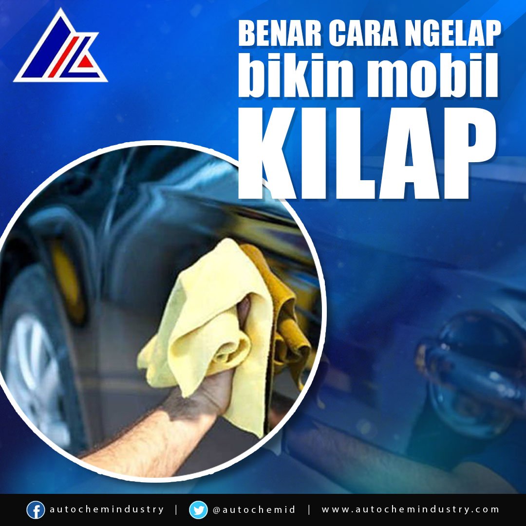 Buat yang lagi libur dan mau merawat mobil. Mengelap bodi mobil ada cara  dan lap khusus. Jika menggunakan lap sembarangan akan menyebabkan baret  pada cat mobilnya.
 #Autochem 
 #PerawatanCatMobil 
 Follow us <a href="/Autochemid/">Autochem Industry</a> | IG <a href="/Autochem/">Dick Dross</a> autochemindustry.com