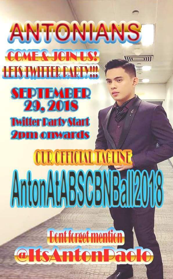 MaritesSebasti2's tweet photo. So excited for tonights event
@ItsAntonPaolo
#ANTONATABSCBNBALL2018 https://t.co/cfad9JQbpB