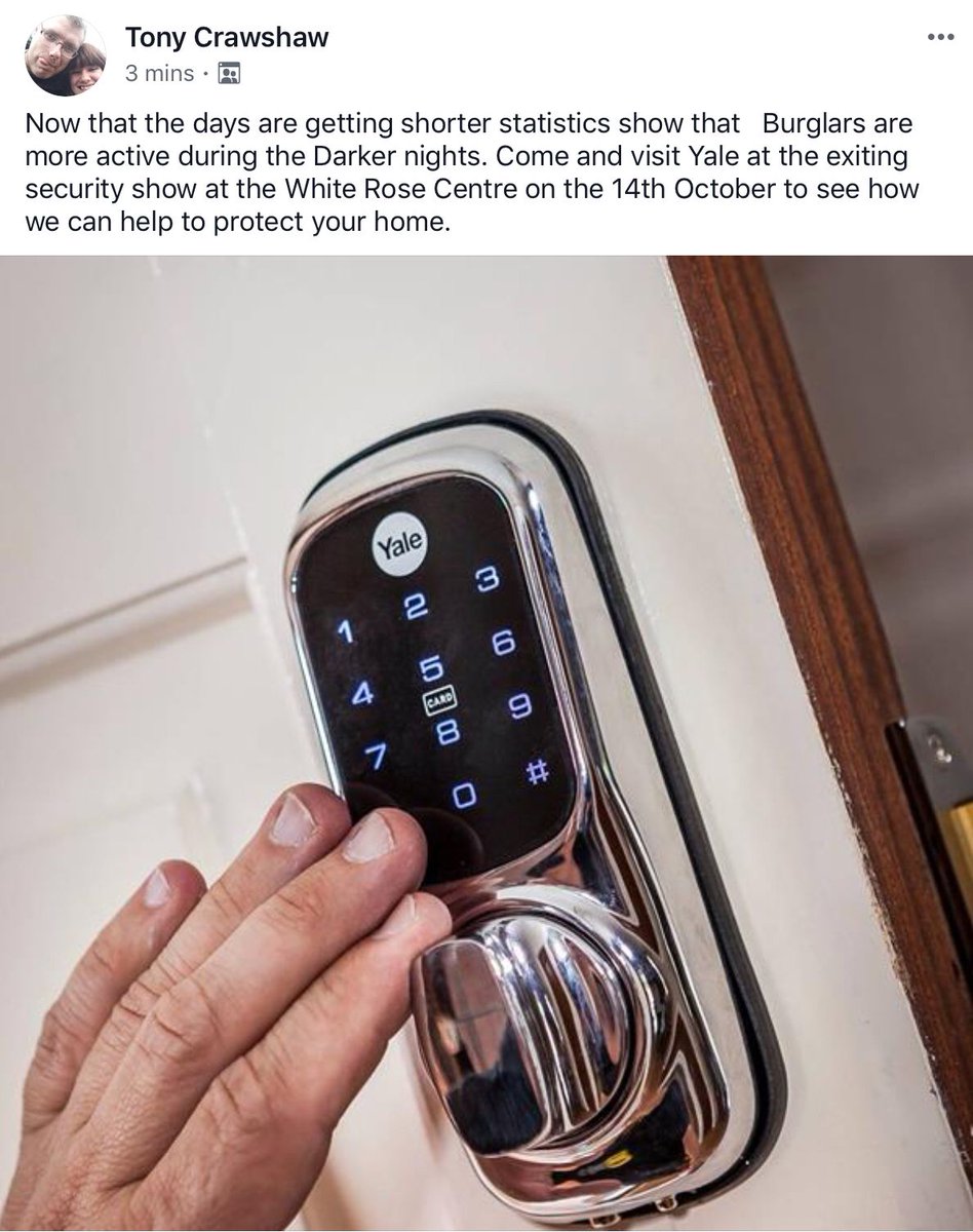 HelpLocks's tweet photo. Help Locks Home Security Event, details here:
https://t.co/SpZUDPioAH

#HelpLocksEvents

#HomeSecurity #Leeds #Bradford #Wakefield https://t.co/vW0aYUGmPw