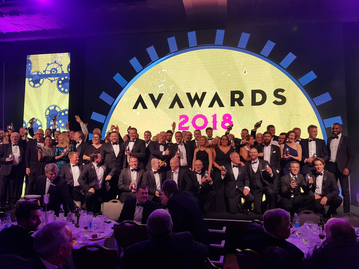 AVMag's tweet photo. The full list of #AVAwards winners is now online! See who was crowned victorious at this year's special 20th anniversary event by heading over to https://t.co/IpnLbZslVE. Huge congratulations to all our winners! #AVTweeps https://t.co/Z7KvWriZk3