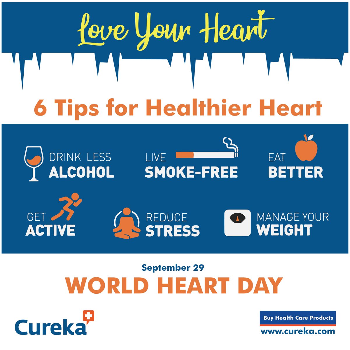 Know your heart better and limit the risk of Heart Disease !!!
#WorldHeartDay #heart #heartbeat #fitness #diet #fitlife #wellness #workout #yoga #healthyeating #loveheart #protectheart #healthtips #healthylifestlye #healthyliving #saveheart #healthyheart #healthtalk #awareness