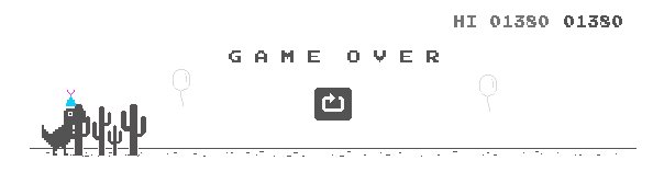 ruby_and_winnie's tweet image. A new record in a long time #GoogleDino 🦕