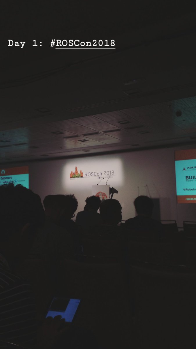 Chantelle_AAC's tweet photo. RT if you're at #ROSCOn2018 in #Madrid!

#robotics #opensource https://t.co/P2DU6yRHLv