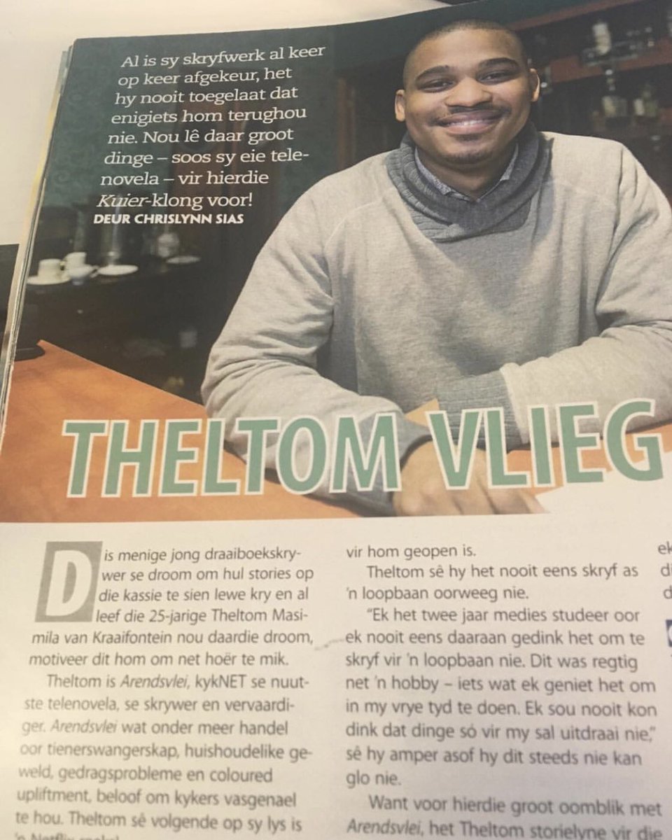 Sometimes you breathe the same air as a phenom, a genius, someone who has their finger on the pulse of the future. Honoured to be in the same room as this man. <a href="/TheltomMasimila/">Theltom Masimila</a> ... who’s designing your suit for your #EmmyAward 
#Arendsvlei #MikHoog #RaakWys