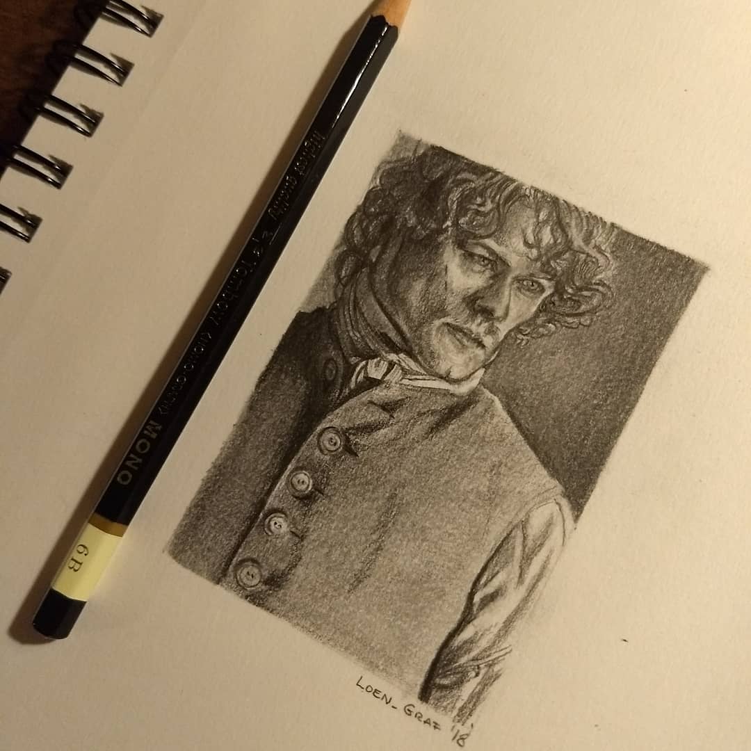 sara_LoenGraf's tweet photo. @SamHeughan @Outlander_STARZ @caitrionambalfe #JamieFraser #Outlander #FANART #FanArtFriday https://t.co/Dqd5UQdruT