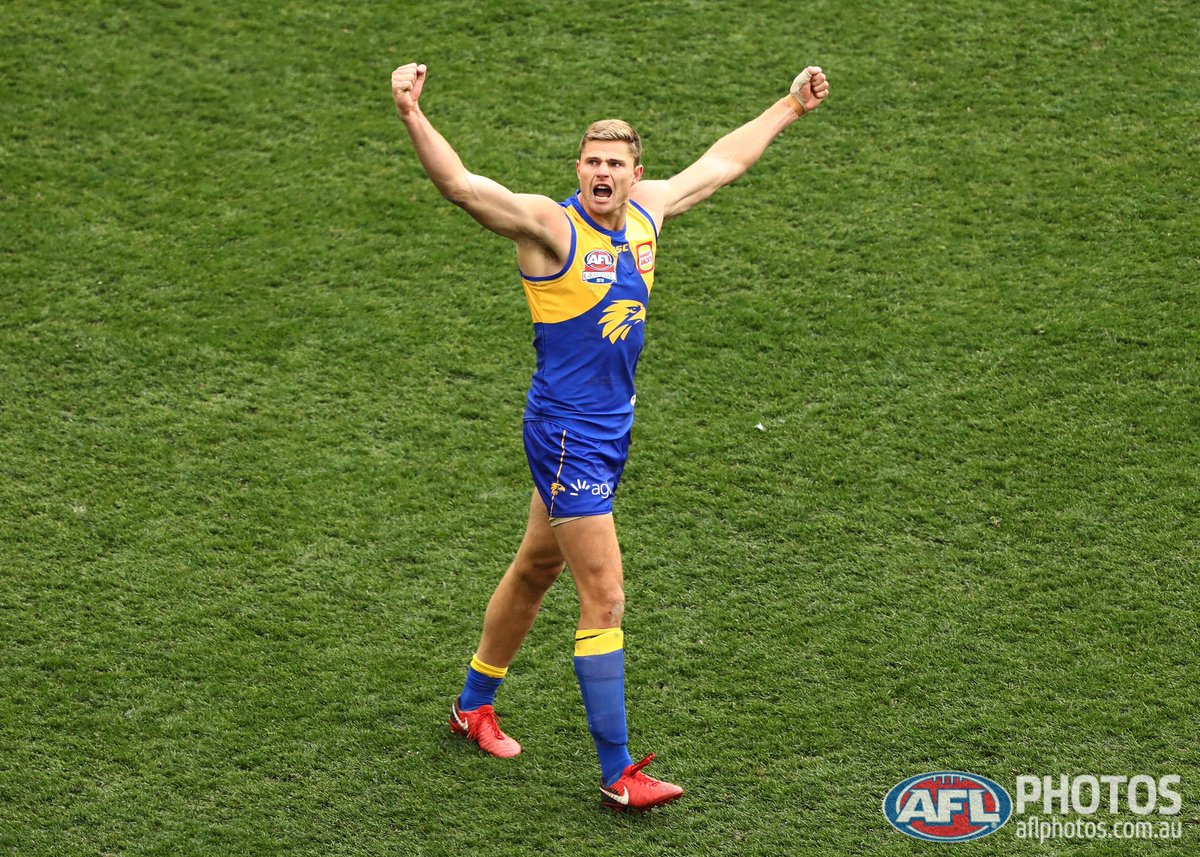 AFL's tweet image. THE EAGLES ARE THE 2018 PREMIERS!

FT: @WestCoastEagles 11.13 (79) defeat @CollingwoodFC 11.8 (74).

#AFLGF