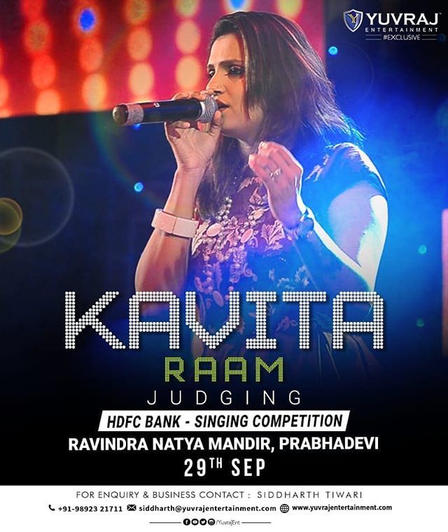 kavitaraam's tweet photo. gd morning friends....! gng to as a judge.. for HDFC employees singing competition at Ravindra natyamandir... prabhadevi!
#kavitaraam #playbacksinger #marathimulgi #asajudge #competition #workmodeon #keepblessing #staytuned #stayhappy #luvmywork #beingartist #yuvrajentertainment https://t.co/mraWlDVo13