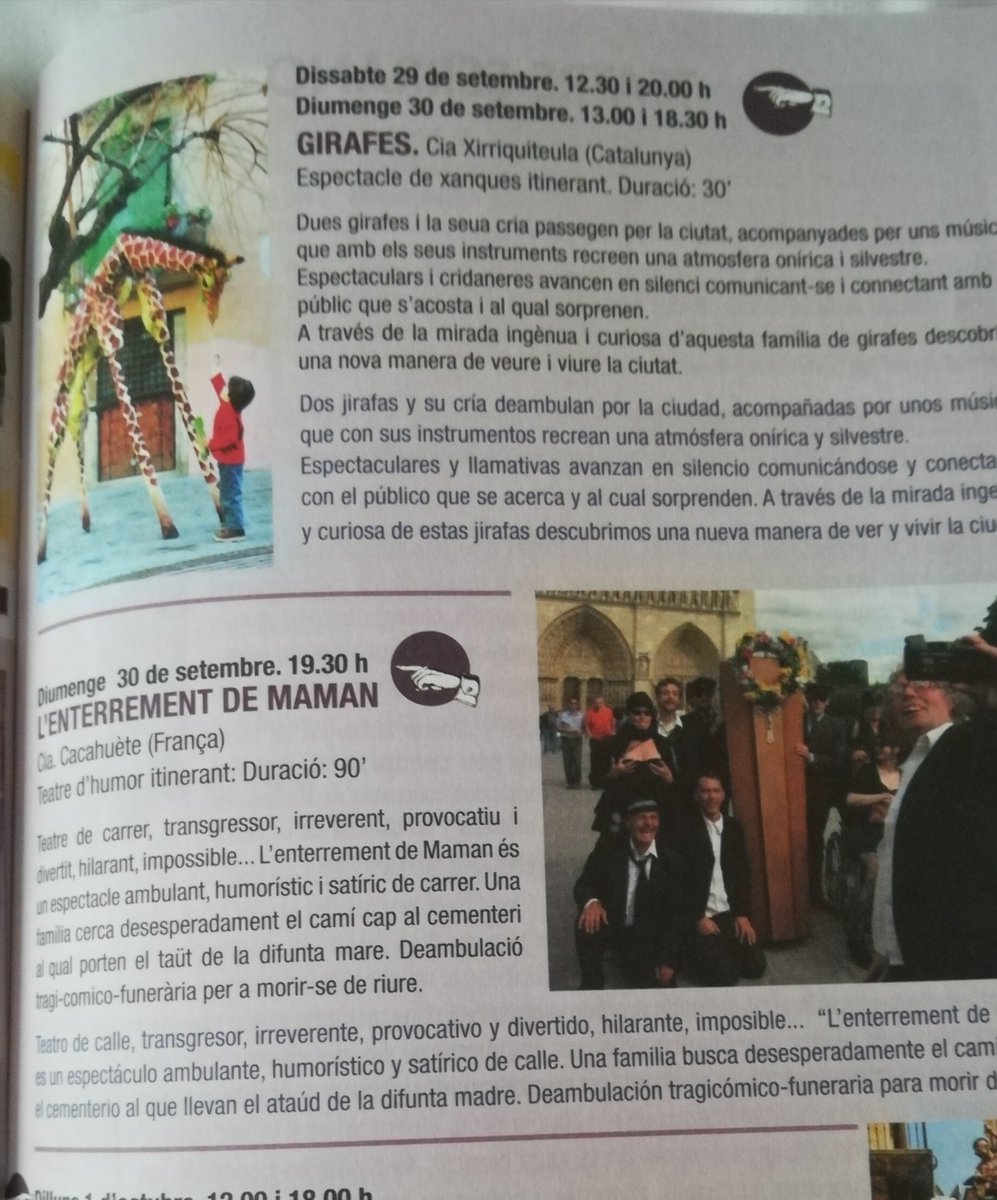 xirriquiteula's tweet photo. Quina il.lusió compartir cartell amb els francesos #ciacacahuète i el seu divertidíssim
"L'ENTERRAMENT DE MAMAN".
Un espectacle que va marcar estil!
https://t.co/Yr2GFCpjEm
Bravo @aj_gandia per unes fires plenes d' @artsdecarrer
@markelinie #MumusicCircus #CircPanic @JAMwebcat https://t.co/w0IH9kedzT