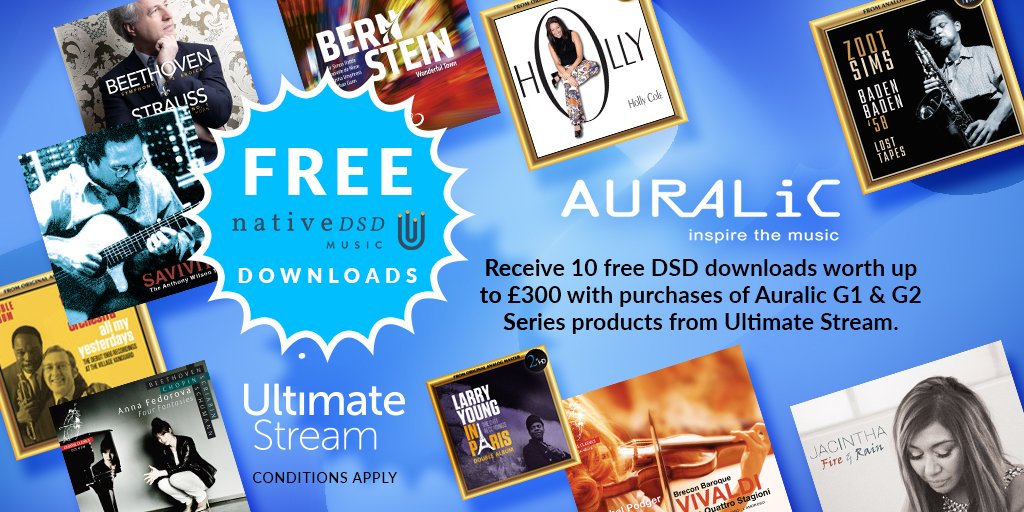 ultstream's tweet image. Visit @AURALiCLtd at #festivalofsound @musicaudioshow in D7 Graves, 2nd floor to hear their latest streamers and DACS. See our offer for free @nativeDSDmusic downloads when you purchase from @ultstream this autumn. @Hifi_Pig