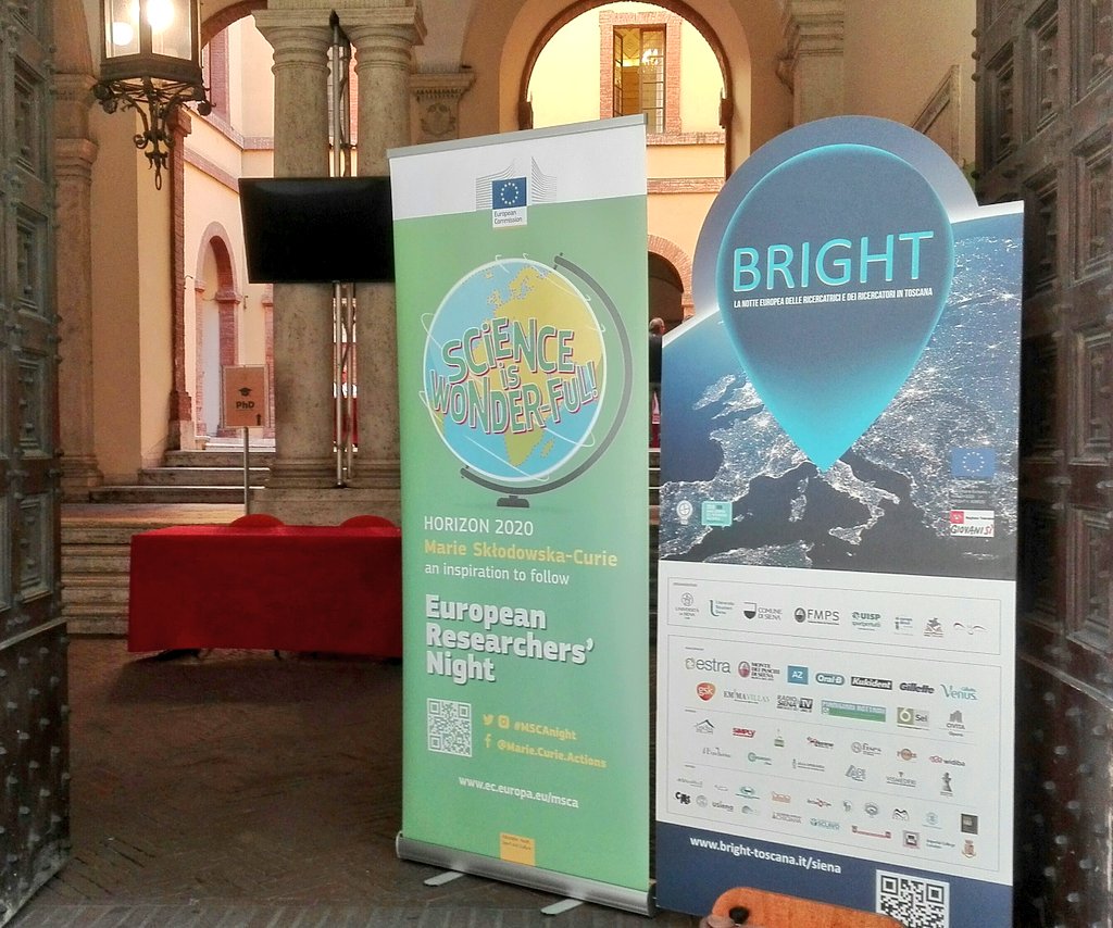 unisiena's tweet photo. #Bright18 prosegue fra poco.
Ore 10 "Passeggiata della ricerca"
Partenza dal cortile Rettorato
#NotteDeiRicercatori
https://t.co/b6lah0Y4uR https://t.co/1I3L0in4Ar