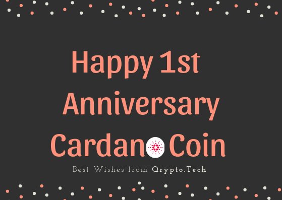 QryptoTech's tweet photo. "Happy Birthday Cardano Coin!" Wishes from Qrypto Team.
#qryptotech #cardano @Cardano https://t.co/SP3VJKekAV