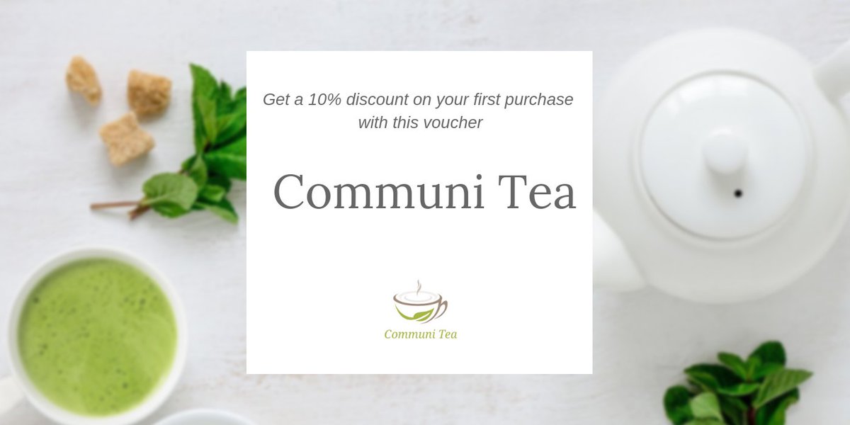 tea_communi's tweet photo. // GOOD PLAN ANNOUNCEMENT // 

With this voucher, get a 10% discount on your first purchase, available in all our Communi Tea stores ! ✨🛍️

For more information you can visit our Facebook page at: https://t.co/Gp2BTizXqD 

#IESEGsmm https://t.co/0mb7cjCcuA