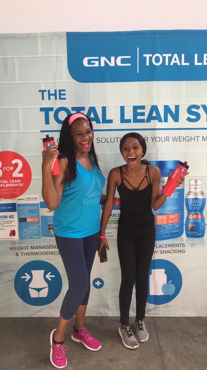 GNC_SA's tweet photo. Enjoying healthy #TotalLean snacks at the #COSMOFit fitness party this morning 🤸♀️ #GNCLiveWell #Fit https://t.co/ArNeJ3bdlS