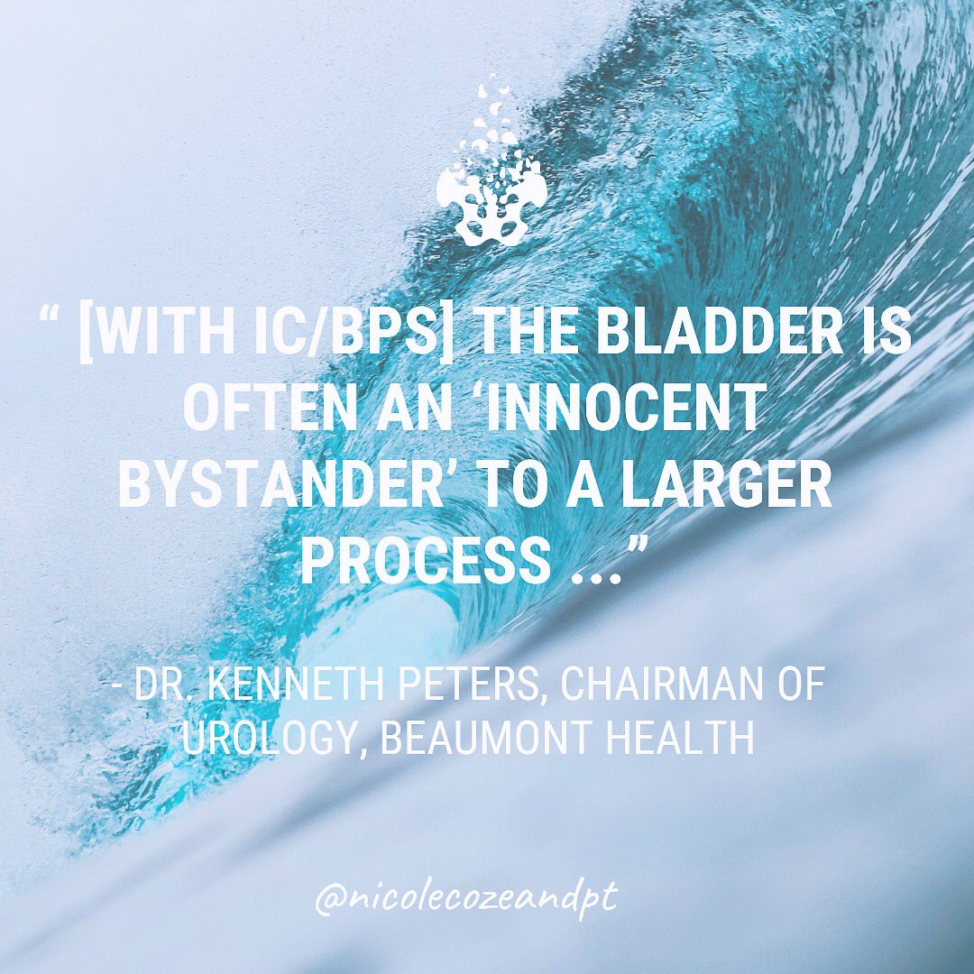 NicoleCozeanDPT's tweet photo. #itsnotaboutthebladder #itsnotjustthebladder #icpbs #interstitialcystitis #icawareness https://t.co/bi5QlHlSSD