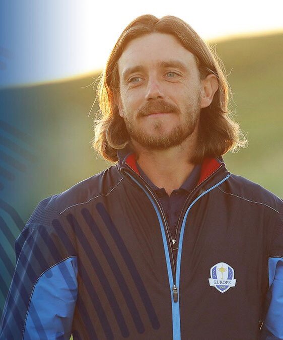 KVanValkenburg's tweet image. Strategy is generally overrated in Ryder Cups, but you have to give the Euro Tour credit for picking a course with this much water when they’ve got a guy who can walk across it to get to his ball.