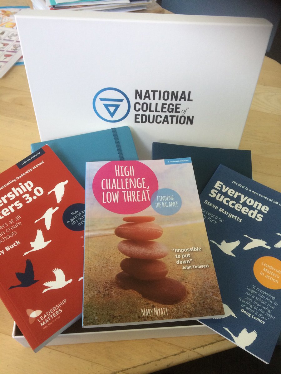 A box of goodies from  <a href="/TheNCE_/">National College of Education</a>  ready to start #OurNCEJourney hoping to develop as a leader to support all colleagues in working towards our school vision!