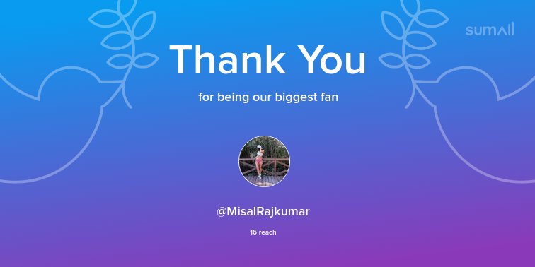 MelodieMae's tweet photo. Our biggest fans this week: @MisalRajkumar. Thank you! via https://t.co/uBXqSfLunV https://t.co/sf6JzO4W9F
