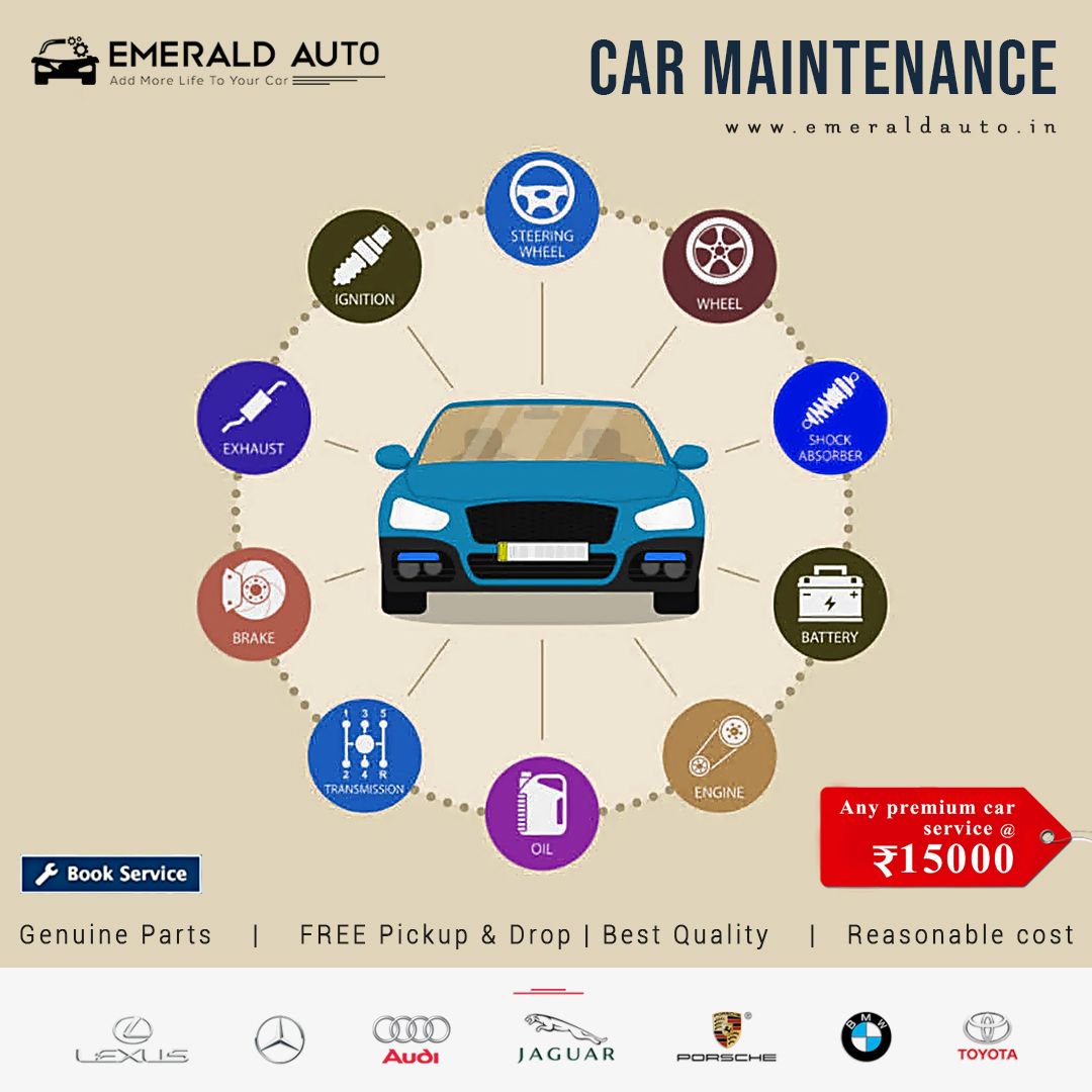 Emeraldautoind's tweet photo. Maintaining your car is essential for keeping it on the road &amp; also to keep your car trouble free through its life. 

FREE PICK UP &amp; DROP FACILITY AVAILABLE.

For more details, visit our website @ https://t.co/tgGP255BQF or CALL NOW @ 9971003648

#Emeraldauto #mywork #mypassion https://t.co/AlEuLEvT1Q