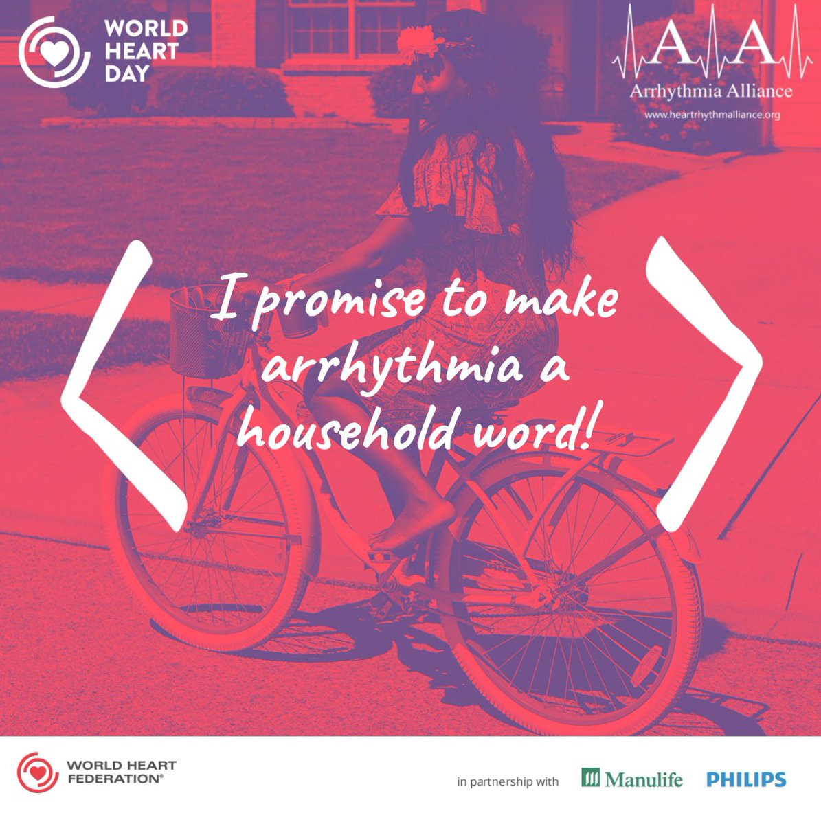 KnowYourPulse's tweet photo. Get involved on #WorldHeartDay by making a promise for your heart. Charlene from #ArrhythmiaAlliance Patient Services has promised to spread awareness of the importance of #KnowYourPulse < ❤️ > Have you made your heart promise? @worldheartfed https://t.co/rnSphzUr8g
