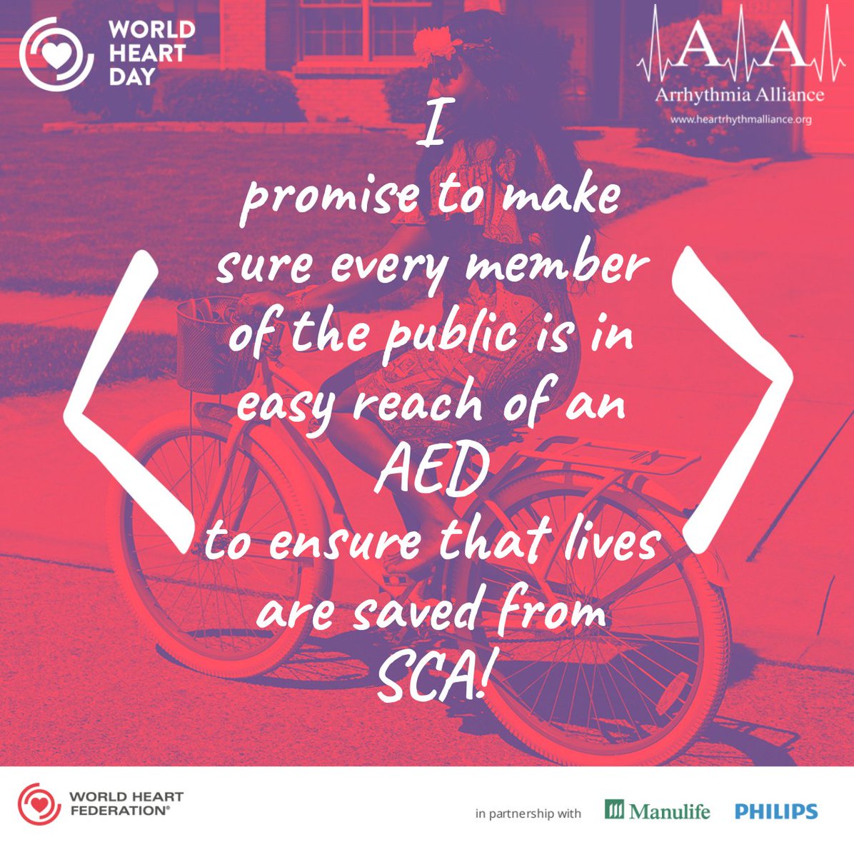 KnowYourPulse's tweet photo. Get involved on #WorldHeartDay by making a promise for your heart. Charlene from #ArrhythmiaAlliance Patient Services has promised to spread awareness of the importance of #KnowYourPulse < ❤️ > Have you made your heart promise? @worldheartfed https://t.co/rnSphzUr8g