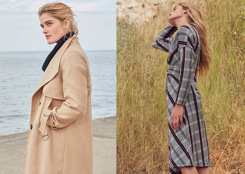 phase eight heritage check dress