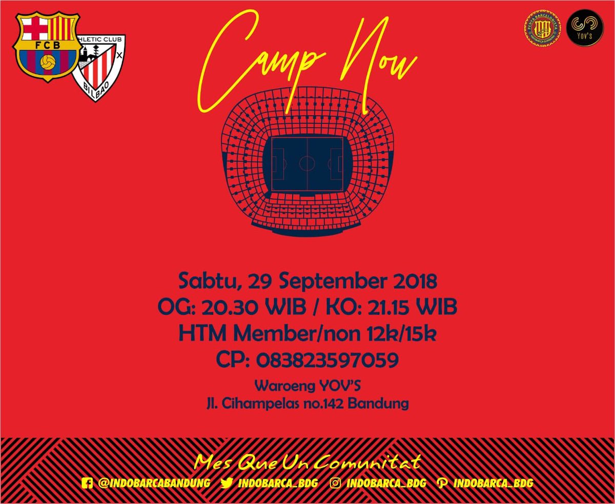 INDOBARCA_BDG's tweet image. Diantos dulur 😘
#ChapterEvent
#IndobarcaBDG
#Indobarca
#Nobar