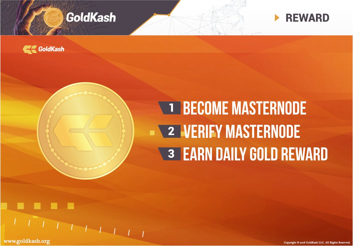 Hey Guys, Take a look on GoldKash Masternode Reward features.