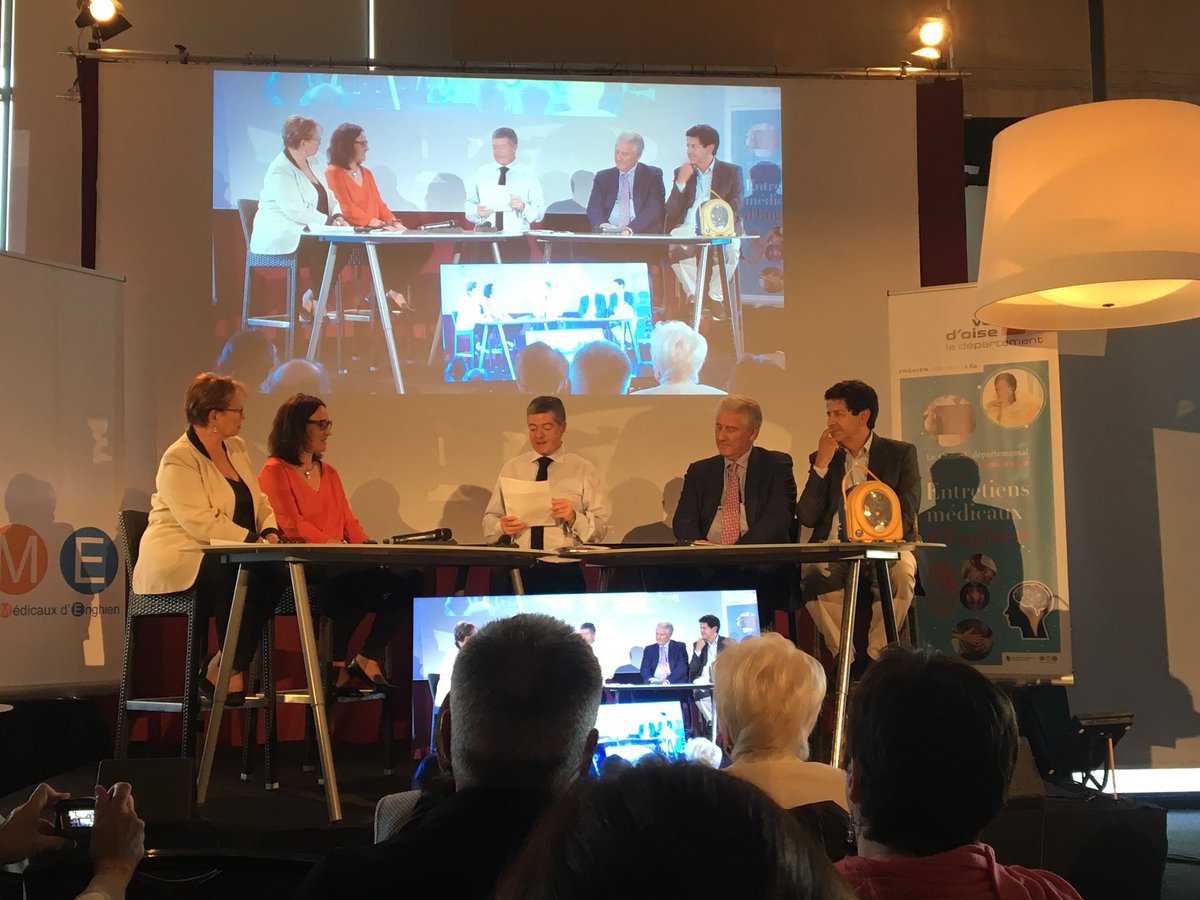 Enregistrement en ce moment à enghien les bains de l’émission Capital santé dans le cadre des entretiens médicaux d’enghien