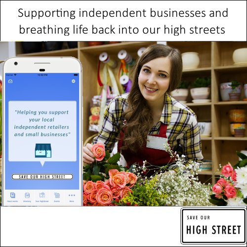 saveourhighstuk's tweet photo. Are you a bricks and mortar independent business? Have you considered a business mobile app but still sitting on the fence?
Our app gives the powerful reach and engagement of an app without the cost and commitment and help breathe life back into our high streets. #smallbizsatuk https://t.co/dxMrM0kNiu