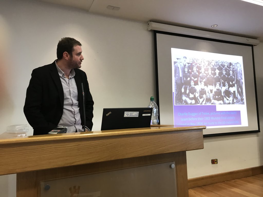 WillMurphy8's tweet photo. The GAA and the Great War is the subject of @RichardMcELL at @DCLAReadingRoom @HistFest https://t.co/zgTNpjXLCy
