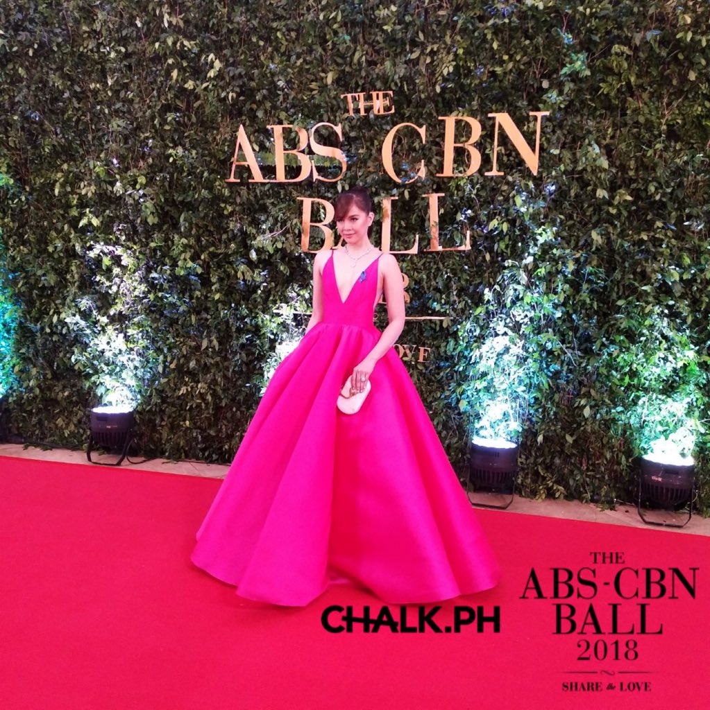 #JanellaSalvador is making us swoon tonight with her pink ball gown! #ABSCBNBall2018 #ChalkxABSCBNBall