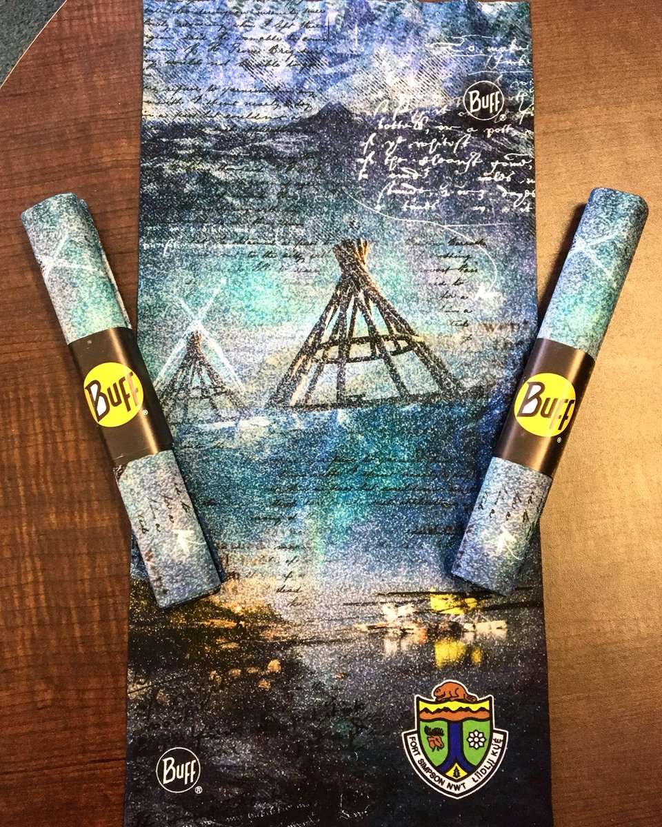 VICFortSimpson's tweet photo. New Buffs at the Village! Thanks to @BuffCanada for the awesome work and to @Lauren for the spectacular photos! #buffs #buff #fortsimpson #nwt https://t.co/a9C5EYhWWj