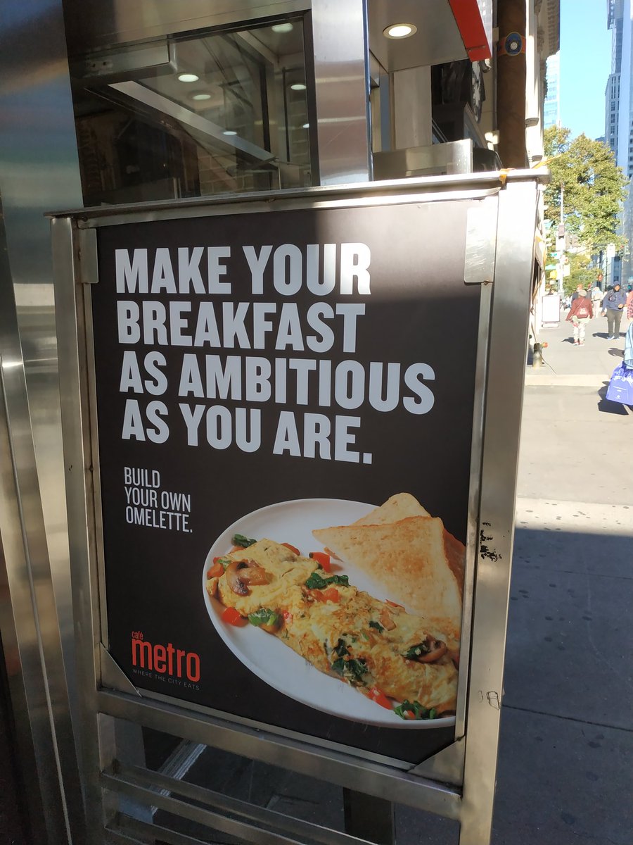 hutko's tweet photo. Ambitious people eat ambitious breakfast! #sillyads https://t.co/aOvoMLy7ro
