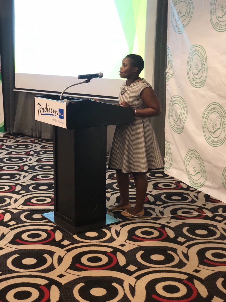 kabwejulianna's tweet photo. Currently, Eng Sumbi Shimwambwa, CEO and founder of UMWENGE Green clean energy! A sister and an inspiration! Zambia Women in Engineering solving our energy crises. @TheEIZ #cleanenergy #Zambia the first 🇿🇲 Women in Engineering conference #zwes https://t.co/Hc5P4mMjwF