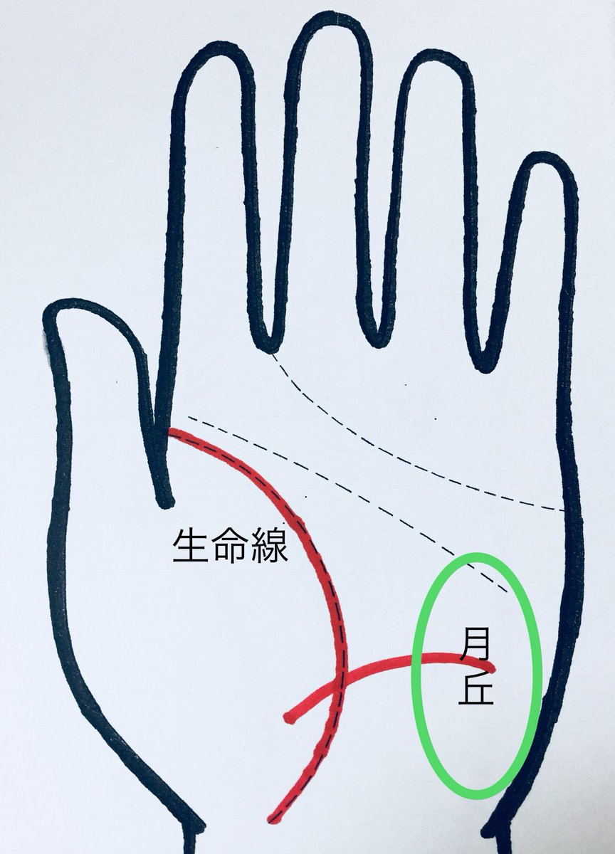 手相占い 華与 サド的性格の手相 月丘から弓形に生命線を横切る手相 この線は異常な性格の人が多い セックスでは相手を痛みつけ快感を得る 加虐性 サド 変態 手相で見極め 手相占い 華与 サド的性格の手相 月丘から弓形に生命線を横切る手相 この線は異常な性格の人が多い セックスでは相手を痛みつけ快感を得る 加虐性 サド 変態 手相で見極め