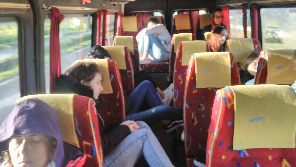 PathsOfEurope's tweet photo. On the plane back to our places #pathsofeurope, and before this, on the bus from Końskie https://t.co/B5ZPSOku2n