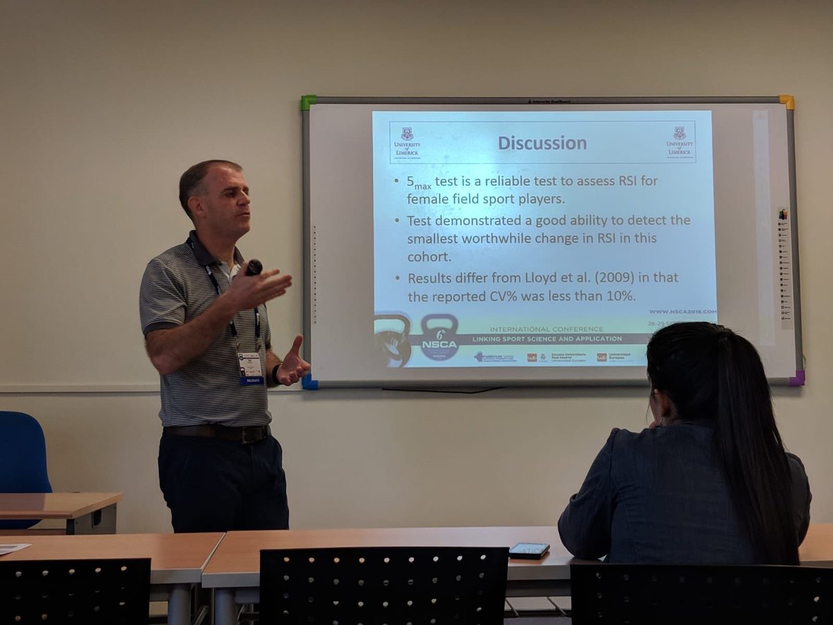 comyns_tommy's tweet photo. Presenting this morning @Nsca2018 @PessLimerick @EHS_Research @UL @DHMov https://t.co/QrPLeiWCzC