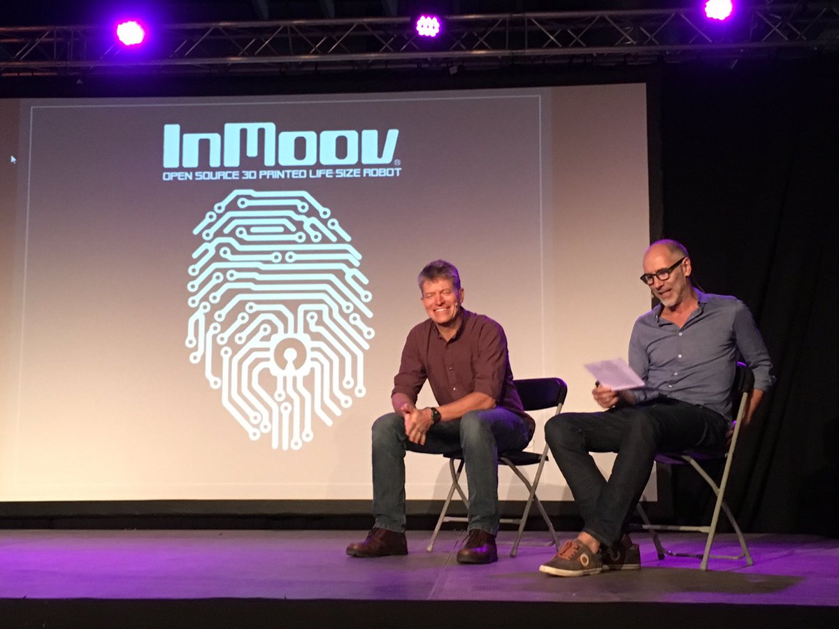 QuaiLab's tweet photo. Gael and greg conference on #myrobotlab project https://t.co/SzZapsZpHc