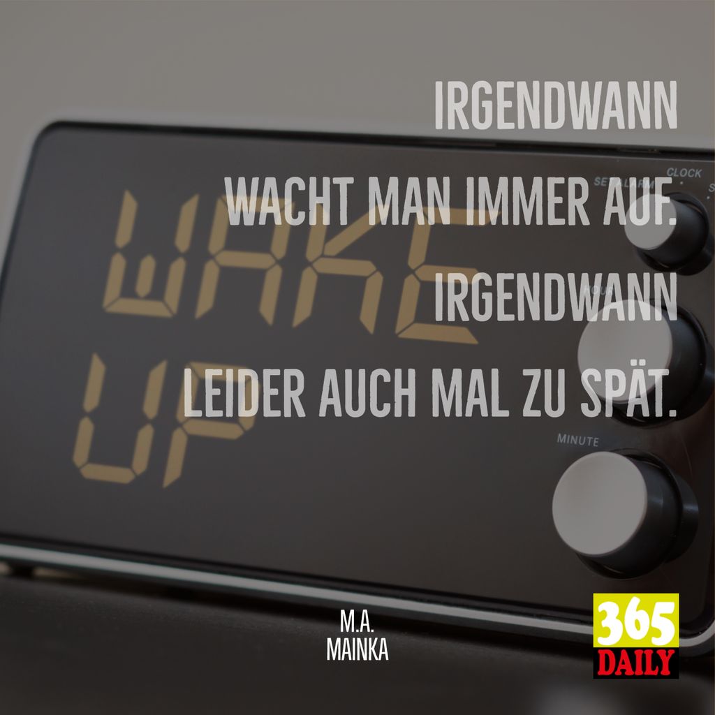 Irgendwann Ist Zu Irgendwann Spaet