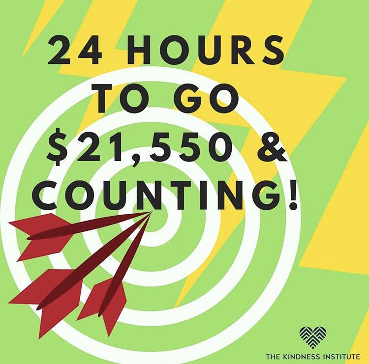 TheKindnessInst's tweet photo. Well that was amazing $3437 in 24h! We're so stoked we've reached our target with time to spare! There are still so many awesome prizes up for grabs... Please continue to koha &amp; share 💥 https://t.co/6tjDguwvDW