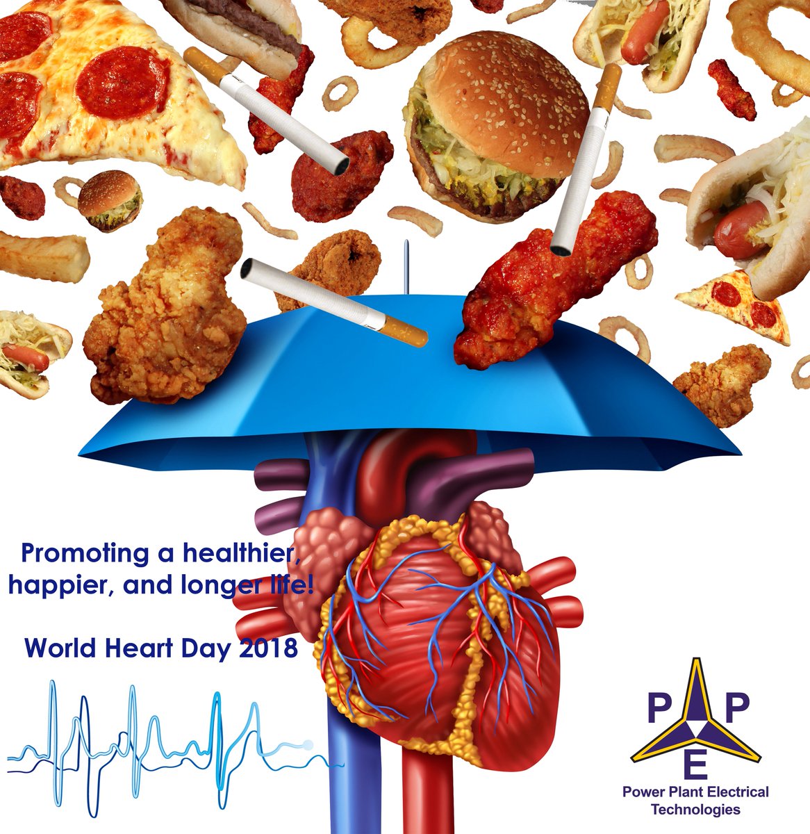 PPETechnologies's tweet photo. #WorldHeartDay recognises how important human potential is. Make the right choices in lifestyle, don't eat that fast food, kill that smoke, and get off the couch!
Happier, healthier and longer lives! https://t.co/RFAvoAa0jA